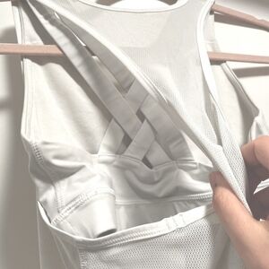 Lululemon White Tank with Built in Bra